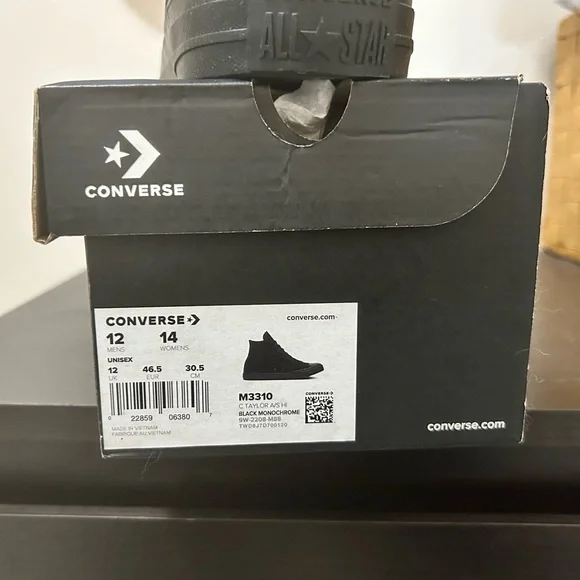 Converse High Top Canvas Sneakers - Black - Picture 2 of 4